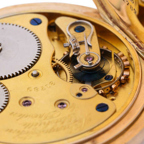 A. LANGE & SÖHNE large, heavy goldsavonette pocket watch. - photo 6