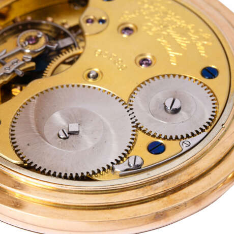 A. LANGE & SÖHNE large, heavy goldsavonette pocket watch. - фото 7