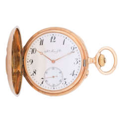 Hy. Moser & Cie. heavy goldsavonette pocket watch.