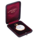 IWC Schaffhausen open pocket watch with lady portrait on dust cover. - Foto 10