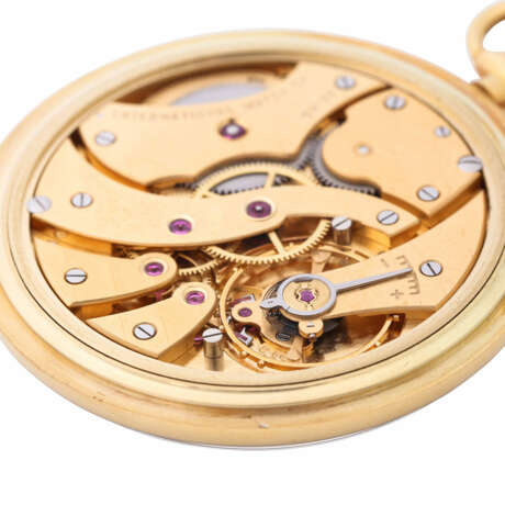 IWC Schaffhausen very rare open pocket watch "Moon Phase", ref. 5250. from 1985. - фото 6