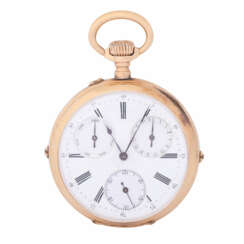 Antique open pocket watch with calendar. High quality movement.