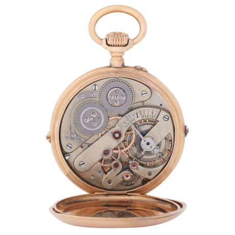 Antique open pocket watch with calendar. High quality movement. - Foto 5