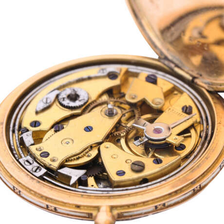 AUBERT & CAPT Genéve very rare fully enameled open pocket watch with quarter repeater. Switzerland, ca. 1830. - фото 5
