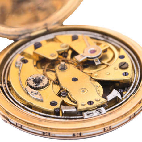 AUBERT & CAPT Genéve very rare fully enameled open pocket watch with quarter repeater. Switzerland, ca. 1830. - photo 6