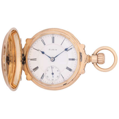 ELGIN high quality savonette pocket watch in heavy magnificent case. USA, ca. 1885. - фото 3