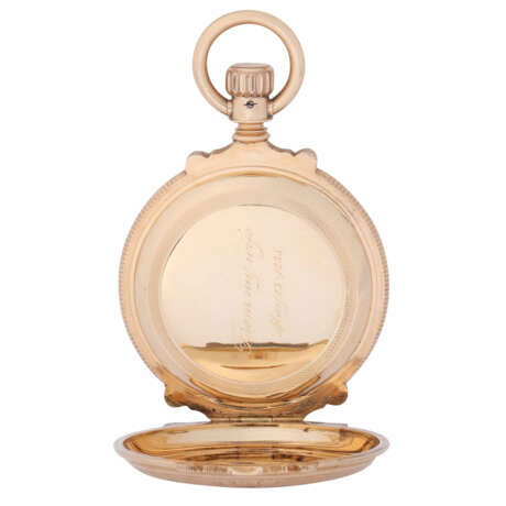 ELGIN high quality savonette pocket watch in heavy magnificent case. USA, ca. 1885. - Foto 8