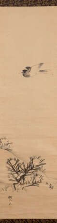 MURASE SOSEKI (ATTR.) 1822 - 1877 KAKEMONO 'VOGEL UND SCHNEEBEDECKTER KIEFERZWEIG' - photo 1