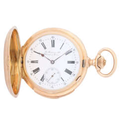 F. AUDEMARS FILS Brassus & Genéve heavy gold vonette pocket watch with minute repeater.