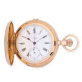 E. MATHEY very rare and high quality Savonette pocket watch with minute repeater and depressor chronograph. - Foto 1