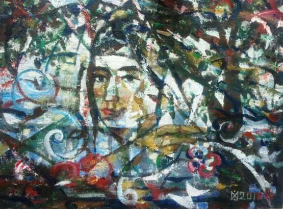 Наманганская женщина Canvas on the subframe Oil on canvas жанровая живопись и портрет Uzbekistan 2018 - photo 1