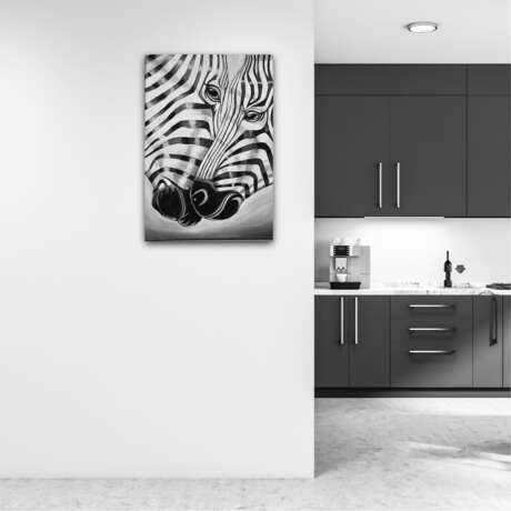 Black and White Acryl auf Leinwand Zeitgenössische Kunst Animalistisches Vereinigtes Königreich 2022 - Foto 4