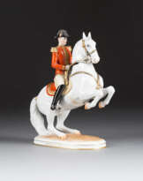 ALBIN DÖBRICH 1872 - 1945 LEVADE - SPANISCHE REITSCHULE