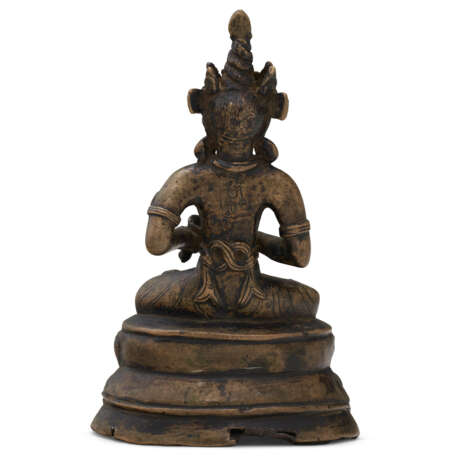 A BRONZE FIGURE OF VAJRASATTVA - photo 4