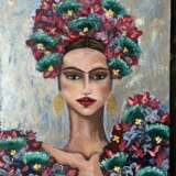 Frida Kahlo Leinwand auf dem Hilfsrahmen Öl auf Leinwand Romantik Kasachstan 2022 - Foto 1