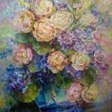 Весенний букет Canvas on the subframe Oil on canvas Neo-impressionism Flower still life Byelorussia 2022 - photo 1