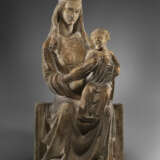 A MARBLE GROUP OF THE VIRGIN AND CHILD - photo 1