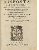 Risposta alle opposizioni del S. Lodovico delle Colombe e del S. Vincenzio di Grazia