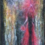 Walk in the rain Pearls Acrylic paint Abstract Expressionism Figurative art Latvia 2022 - photo 1