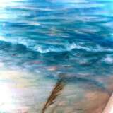 "Ассоль" Холст на подрамнике Масляная живопись Лирическая абстракция Морской пейзаж Киргизия 2022 г. - фото 4