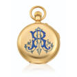 HENRY CAPT, YELLOW GOLD AND ENAMEL QUARTER REPEATING, GRANDE AND PETITE SONNERIE HUNTER-CASE POCKET WATCH - Auction prices