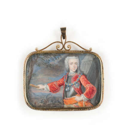 SEHR FEINE PORTRÄT-MINIATUR VON WILHELM IV. VON ORANIEN UND NASSAU (1711-1751) - фото 1