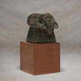 AN EGYPTIAN STEATITE KHNUM HEAD FINIAL - photo 3