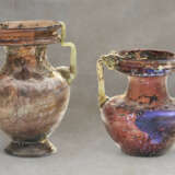 TWO LATE ROMAN AUBERGINE GLASS TWO-HANDLED JARS - фото 2