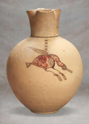 A CYPRIOT BICHROME WARE POTTERY JUG