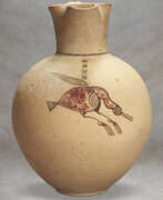 Cyprus. A CYPRIOT BICHROME WARE POTTERY JUG