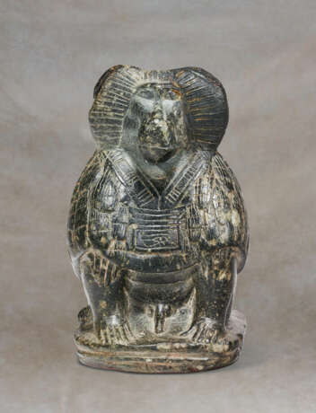 AN EGYPTIAN STEATITE BABOON - photo 1