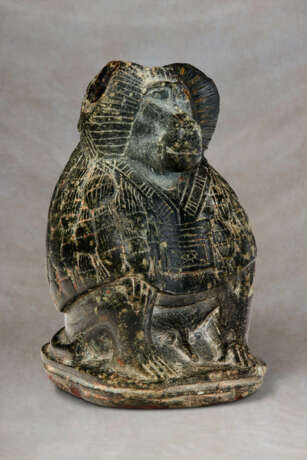 AN EGYPTIAN STEATITE BABOON - photo 3