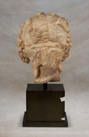 A ROMAN MARBLE HEAD OF DIONYSUS - photo 4