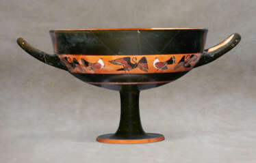 AN ATTIC BLACK-FIGURED BAND-CUP