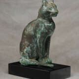 AN EGYPTIAN BRONZE CAT - Foto 4