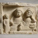 A CYPRIOT LIMESTONE FUNERARY STELE - photo 1