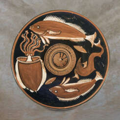 AN APULIAN RED-FIGURED FISH-PLATE