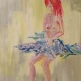 Gemälde „Первое ню“, Hartfaserplatte, Öl, Impressionismus, Genre Nude, Ukraine, 2023 - Foto 1