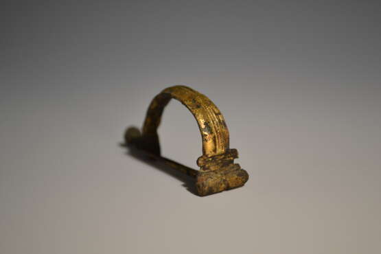 Ancient Roman Bronze Aucissa Fibula Standard Type - Foto 3