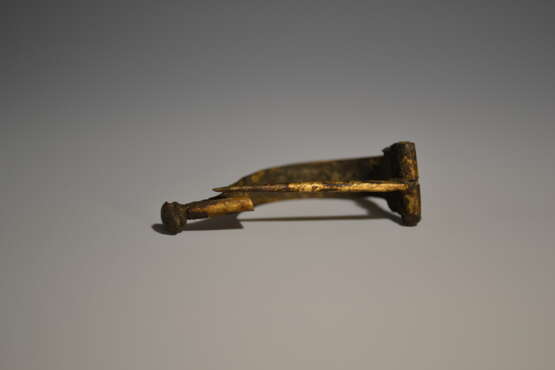 Ancient Roman Bronze Aucissa Fibula Standard Type - Foto 8
