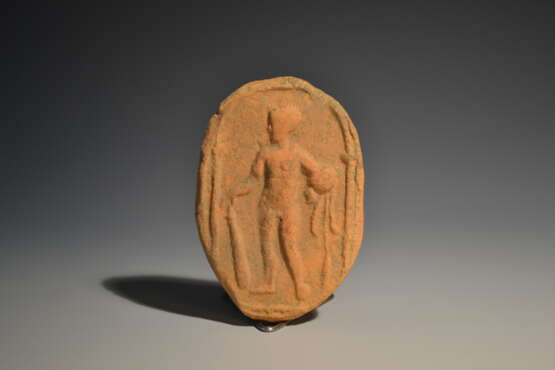 Ancient Roman Clay Tablet With Hercules - фото 1