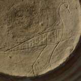 Ancient Italo-Geometric Ceramic Olla With Rare Scratch Drawing Of A Bird - Foto 2