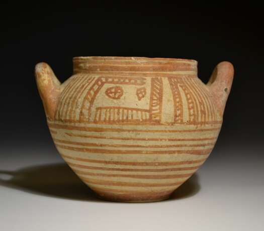 Ancient Italo-Geometric Ceramic Olla With Rare Scratch Drawing Of A Bird - фото 4