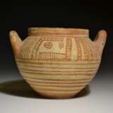 Ancient Italo-Geometric Ceramic Olla With Rare Scratch Drawing Of A Bird - photo 4