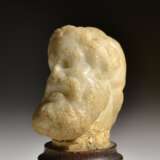 Ancient Roman Marble Head Of Silenus - Foto 1
