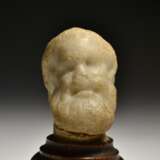 Ancient Roman Marble Head Of Silenus - photo 2