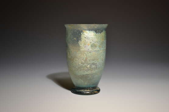 Ancient Roman Glass Cup With Wheel Cut Decoration - photo 3