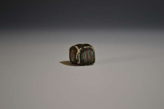 Ancient Hellenistic Multi Colored Glass Bead - Foto 4