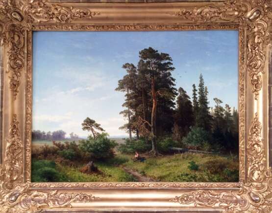 Nordgren Axel. "Лесная опушка" 1856 г. - Foto 2