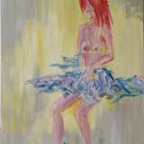 Painting “Первое ню”, Fiberboard, Oil, Impressionist, Genre Nude, Ukraine, 2023 - photo 2